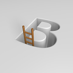 Image showing letter b and ladder