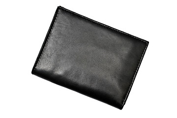 Image showing A Black wallet isolated on white 