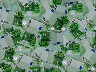 Image showing 100 euro background-savings