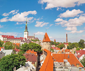 Image showing View on old city of Tallinn. Estonia