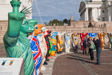 Image showing HELSINKI, FINLAND - SEPTEMBER 27: United Buddy Bears exhibition 