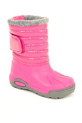 Image showing Pink winter boot