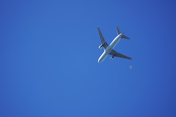 Image showing Plane And Blue Sky 