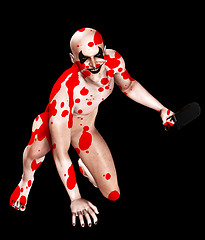 Image showing Bloody Bone Saw Clown 