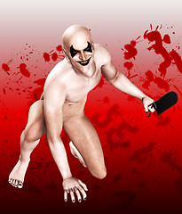 Image showing Bloody Bone Saw Clown 