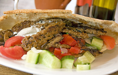 Image showing pita donner kebab larnaca cyprus