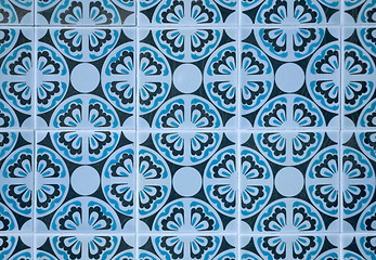 Image showing Ornamental old tiles