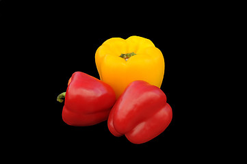 Image showing Three Sweet Peppers