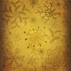 Image showing Old christmas paper