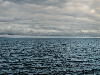 Image showing lake before storm