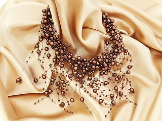 Image showing  fashion brown necklace