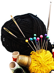 Image showing knitting items 