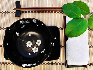 Image showing oriental table serving