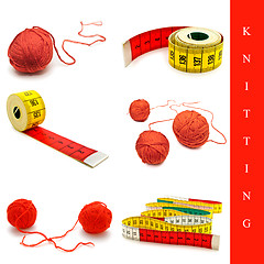 Image showing knitting set