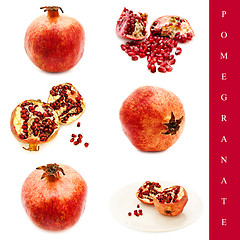 Image showing pomegranate set