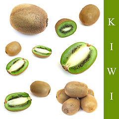 Image showing set of kiwi