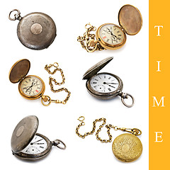 Image showing pocket watch set