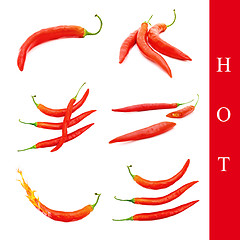Image showing hot pepper set