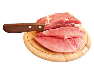 Image showing cutting meat