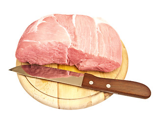 Image showing meat on hardboard