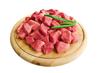 Image showing meat with greens