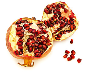 Image showing broken  pomegranate