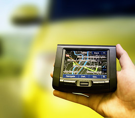 Image showing Gps in a man hand.