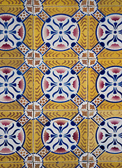 Image showing Ornamental old tiles