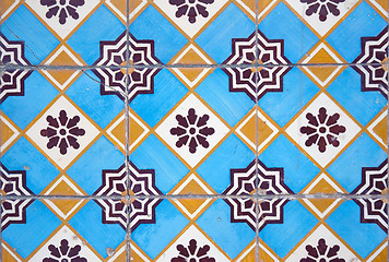 Image showing Ornamental old tiles