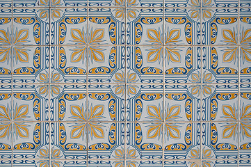 Image showing Ornamental old tiles