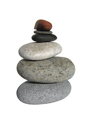 Image showing Balancing rocks, isolated