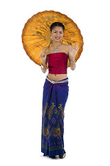 Image showing asian girl in traditional 