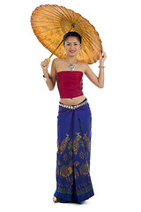 Image showing asian girl in traditional 