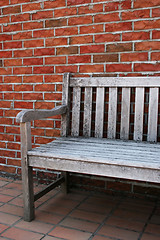Image showing Wooden bench