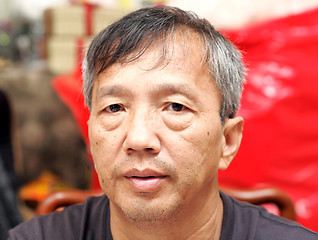 Image showing middle age asian man