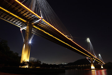 Image showing Ting Kau Bridge in Hong Kong