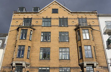 Image showing Old block of flats