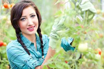 Image showing Gardening woman