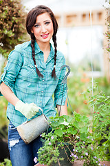 Image showing Gardening woman