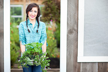 Image showing Gardening woman