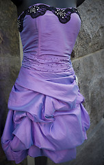 Image showing Purple evening gown