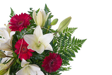 Image showing Detail of bouquet of flowers