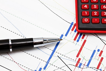 Image showing Data analyzing in stock market or others 