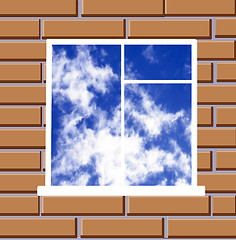 Image showing Window skyward