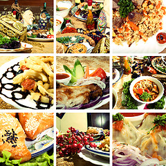 Image showing Collection of Asian dishes