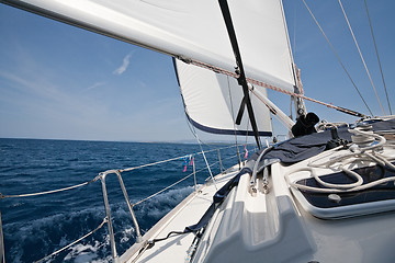 Image showing white sails