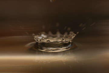 Image showing A drop in the water