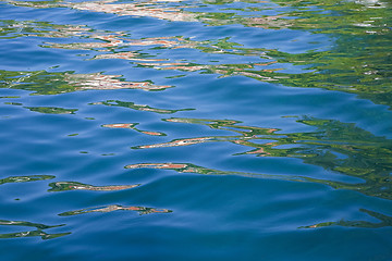 Image showing Reflections in the sea