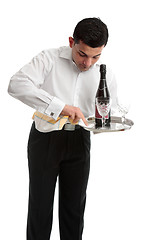Image showing Waiter or bartender at work