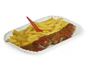 Image showing Currywurst